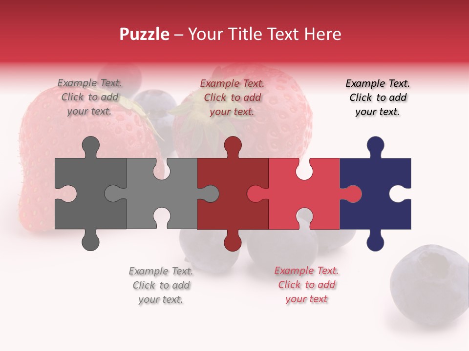 Strawberry Dark Wood PowerPoint Template