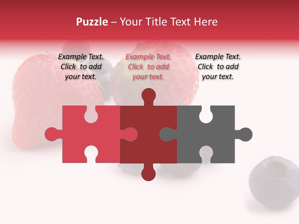 Strawberry Dark Wood PowerPoint Template