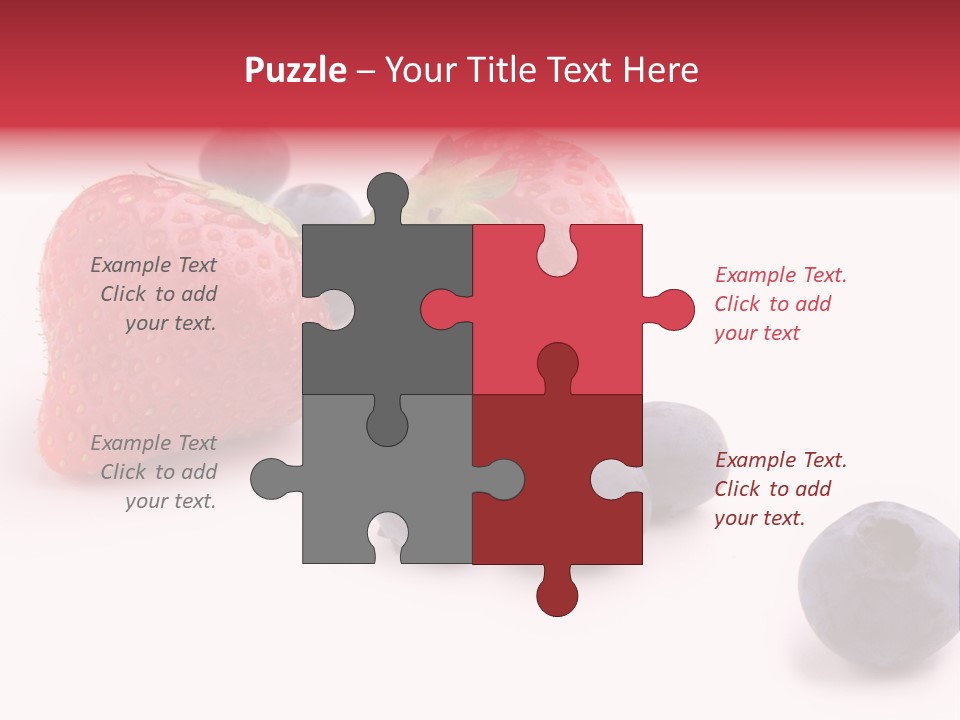 Strawberry Dark Wood PowerPoint Template