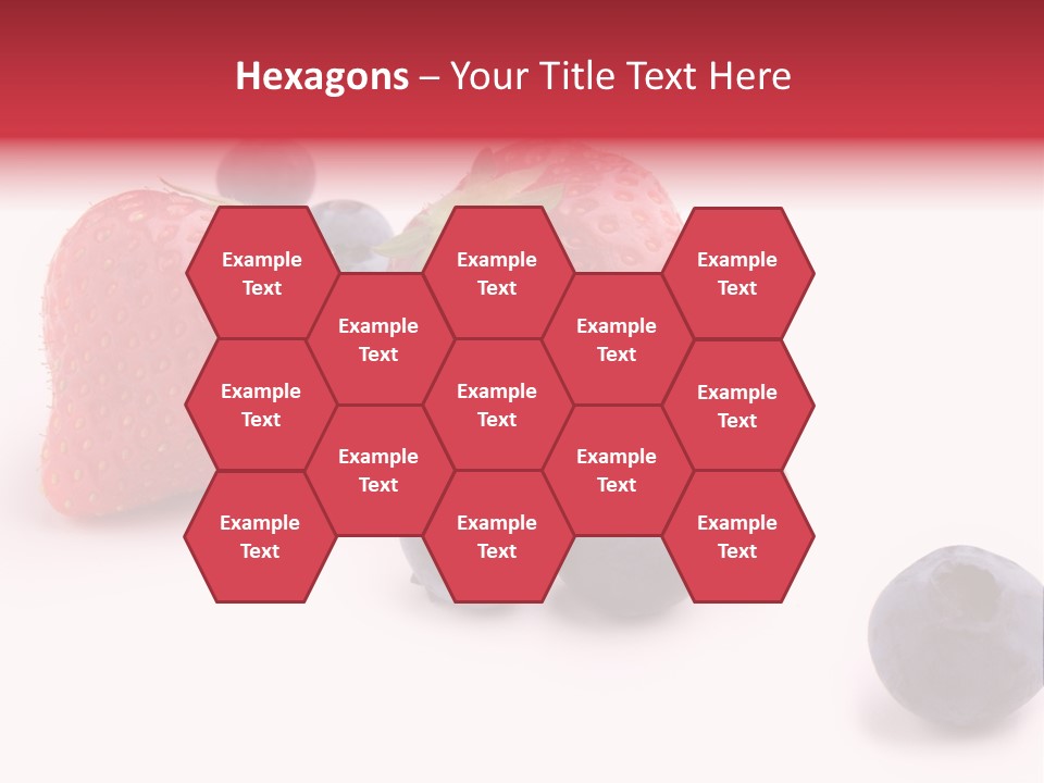 Strawberry Dark Wood PowerPoint Template