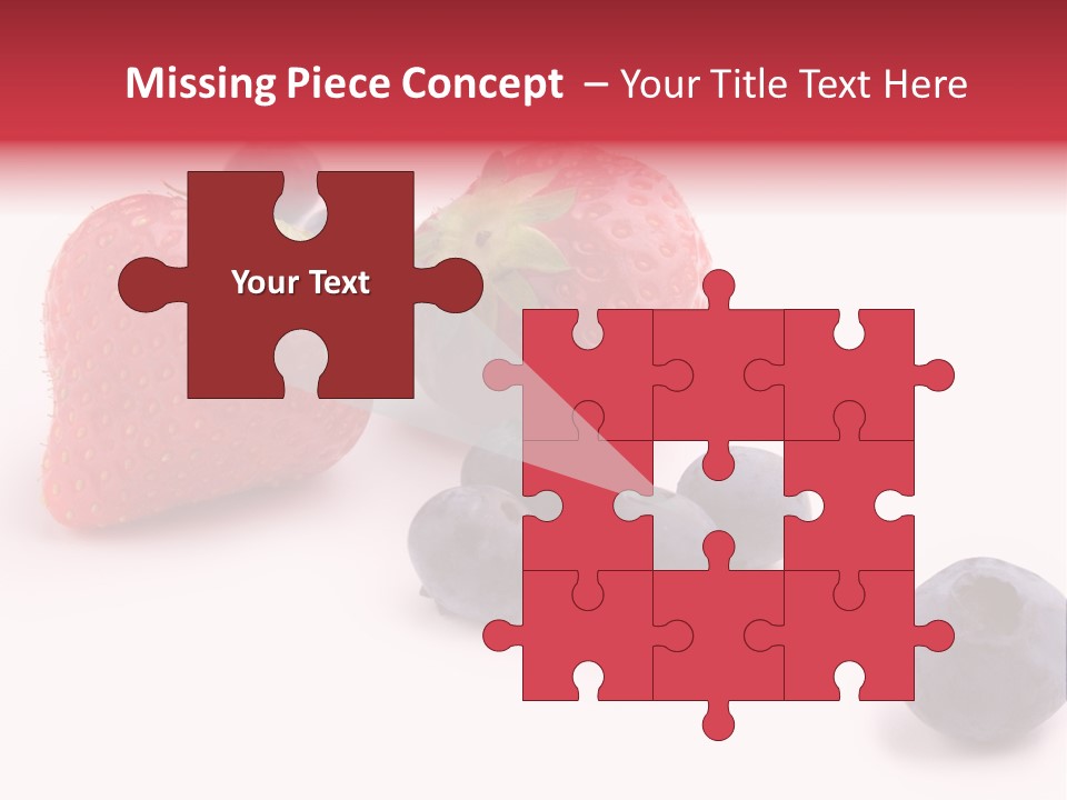 Strawberry Dark Wood PowerPoint Template