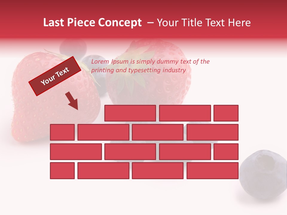 Strawberry Dark Wood PowerPoint Template