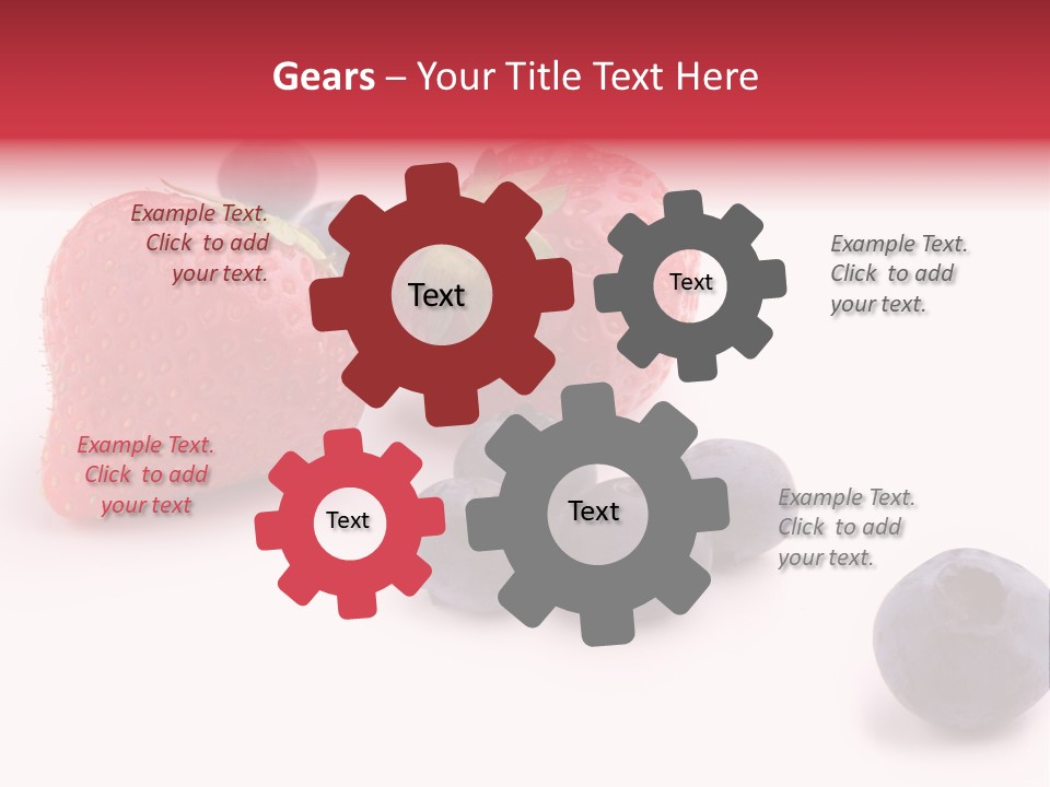 Strawberry Dark Wood PowerPoint Template