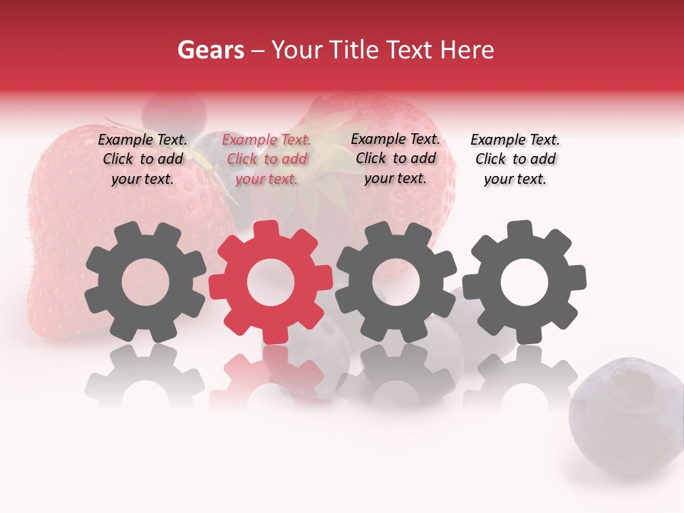 Strawberry Dark Wood PowerPoint Template