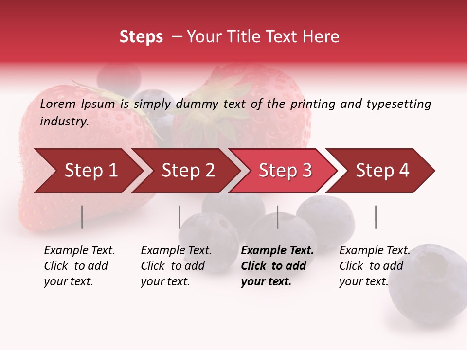 Strawberry Dark Wood PowerPoint Template