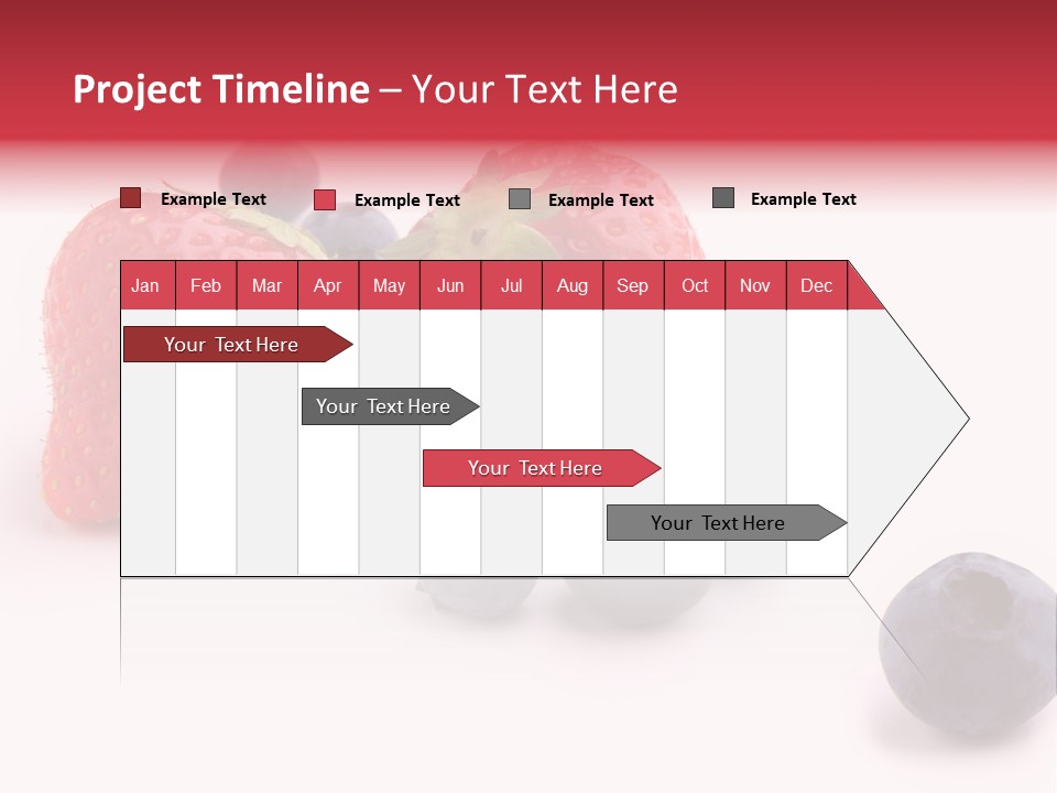 Strawberry Dark Wood PowerPoint Template