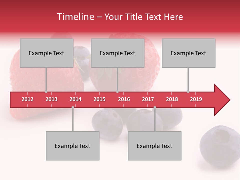 Strawberry Dark Wood PowerPoint Template