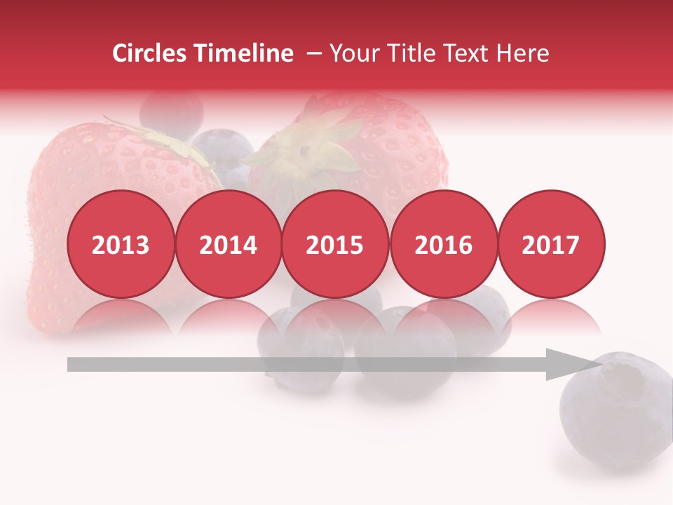 Strawberry Dark Wood PowerPoint Template