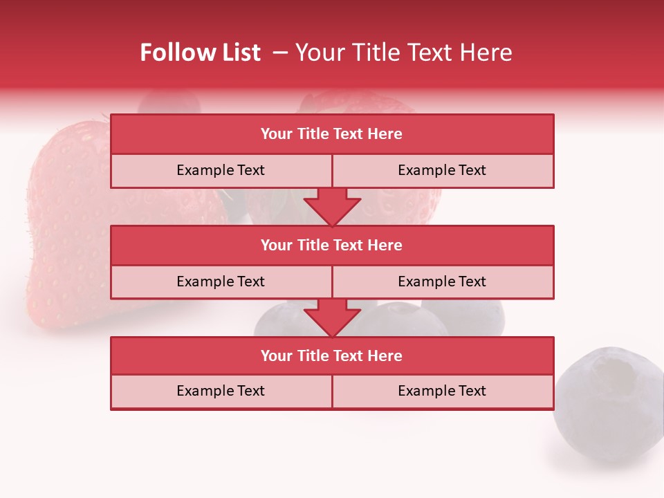 Strawberry Dark Wood PowerPoint Template