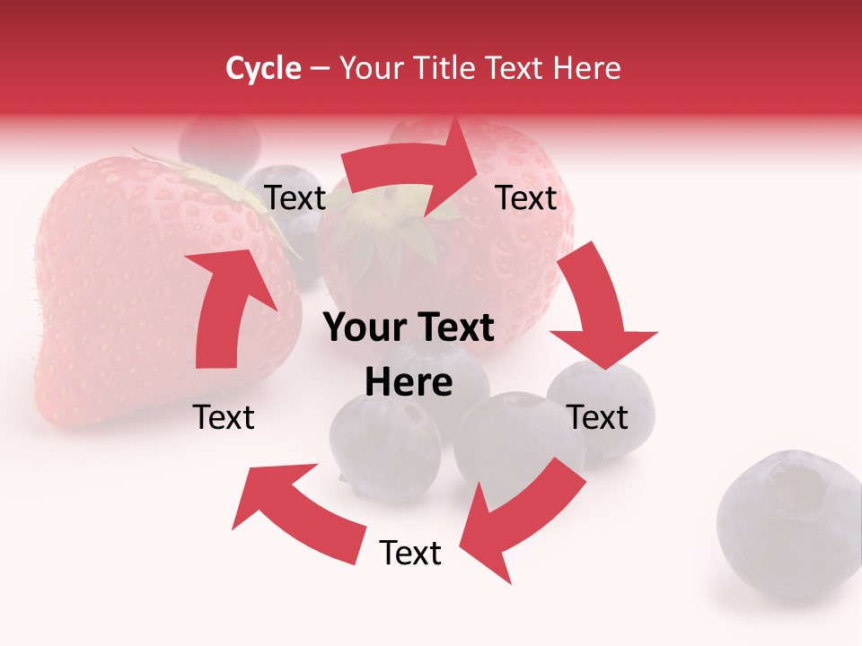 Strawberry Dark Wood PowerPoint Template