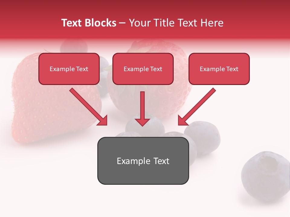 Strawberry Dark Wood PowerPoint Template