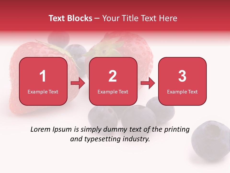 Strawberry Dark Wood PowerPoint Template
