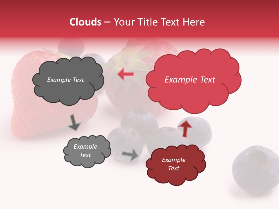 Strawberry Dark Wood PowerPoint Template
