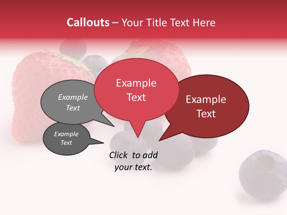 Strawberry Dark Wood PowerPoint Template