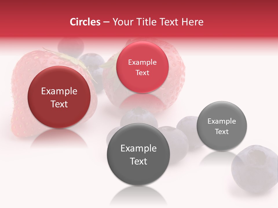 Strawberry Dark Wood PowerPoint Template