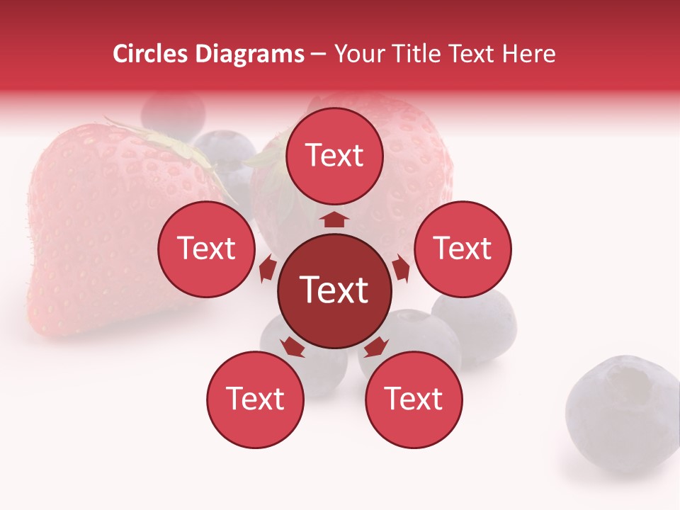 Strawberry Dark Wood PowerPoint Template