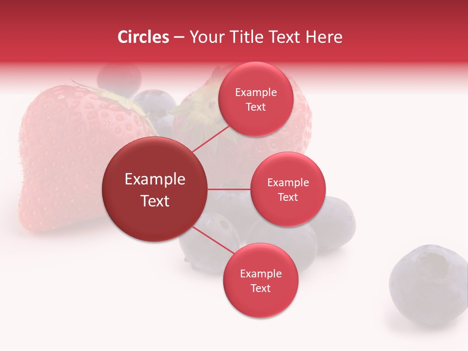 Strawberry Dark Wood PowerPoint Template