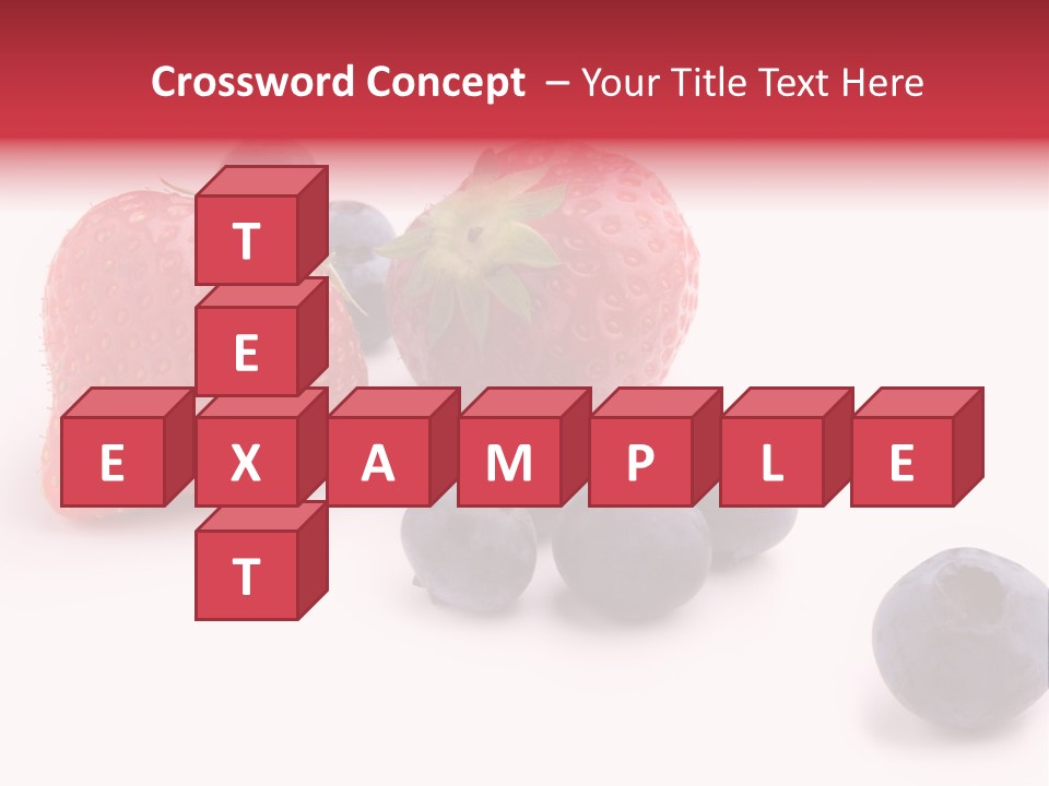 Strawberry Dark Wood PowerPoint Template