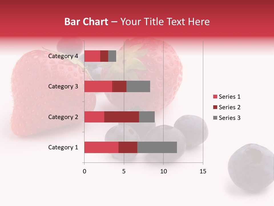 Strawberry Dark Wood PowerPoint Template