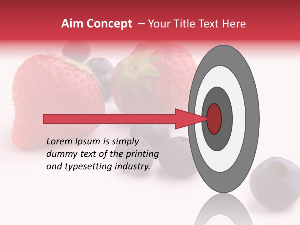 Strawberry Dark Wood PowerPoint Template