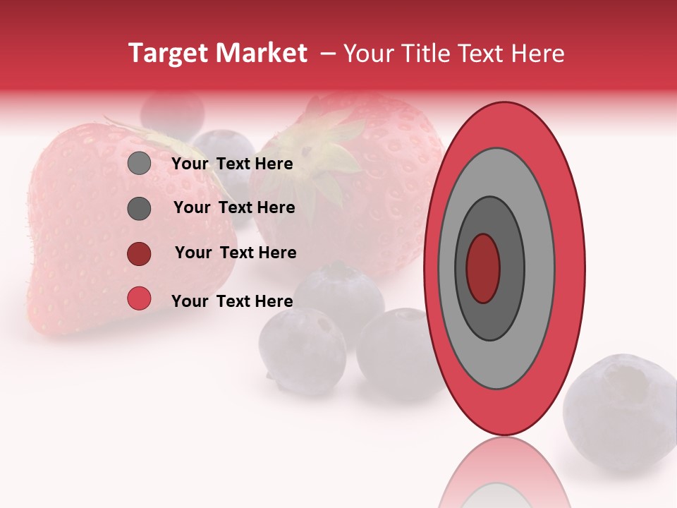 Strawberry Dark Wood PowerPoint Template