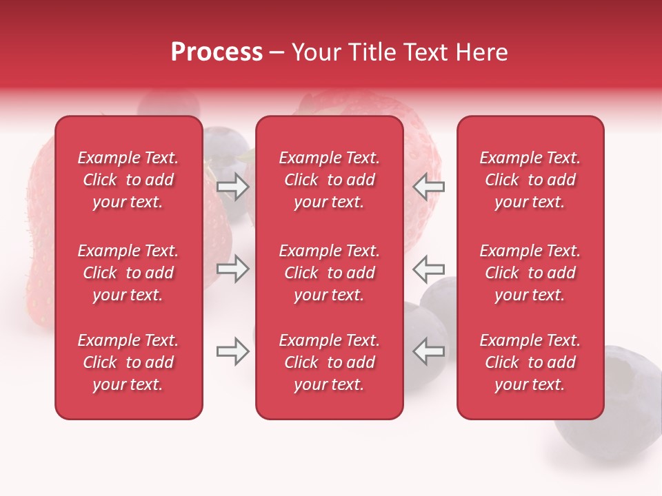 Strawberry Dark Wood PowerPoint Template