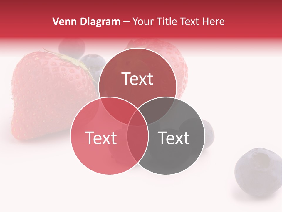 Strawberry Dark Wood PowerPoint Template