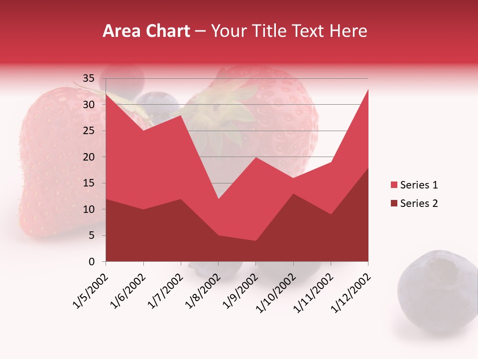 Strawberry Dark Wood PowerPoint Template