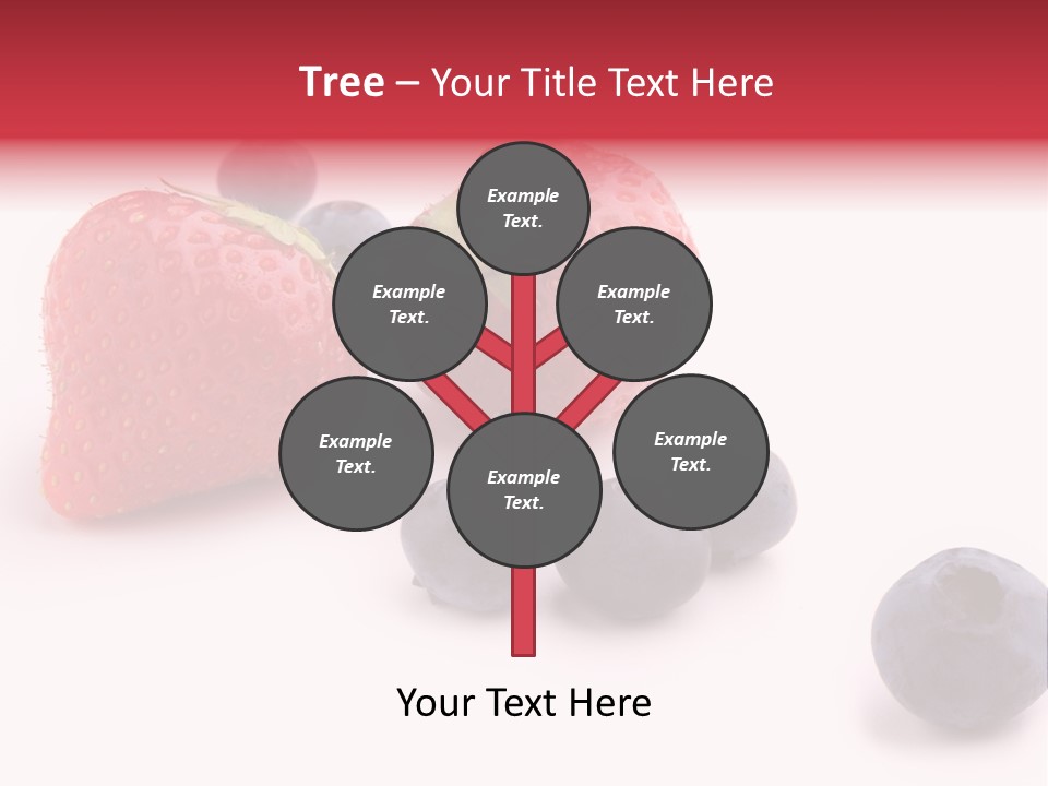 Strawberry Dark Wood PowerPoint Template
