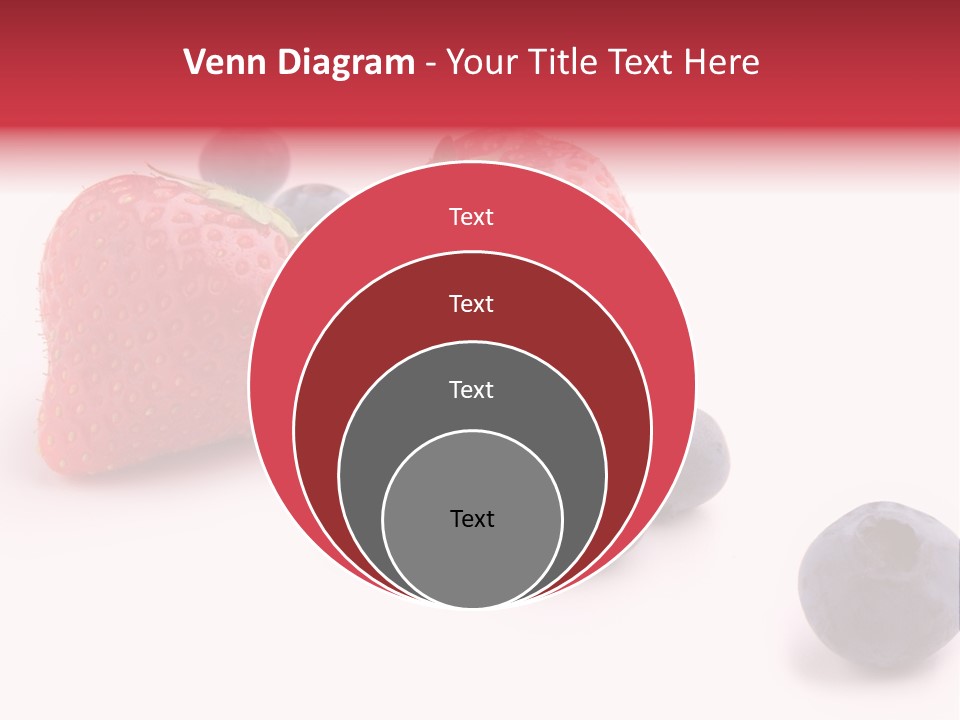 Strawberry Dark Wood PowerPoint Template