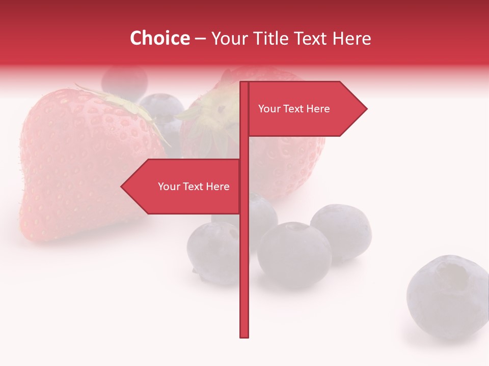 Strawberry Dark Wood PowerPoint Template