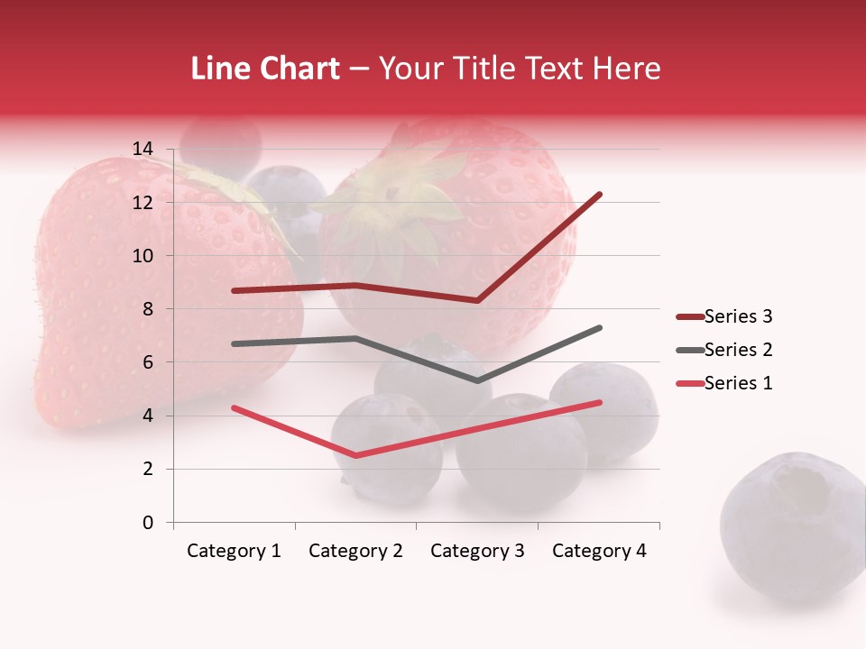 Strawberry Dark Wood PowerPoint Template