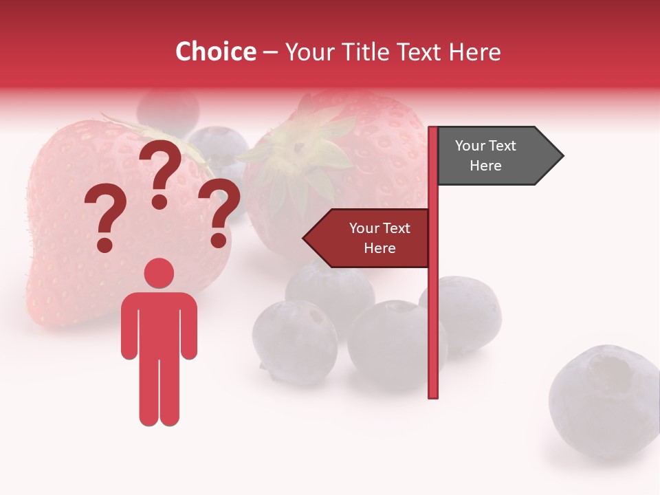 Strawberry Dark Wood PowerPoint Template