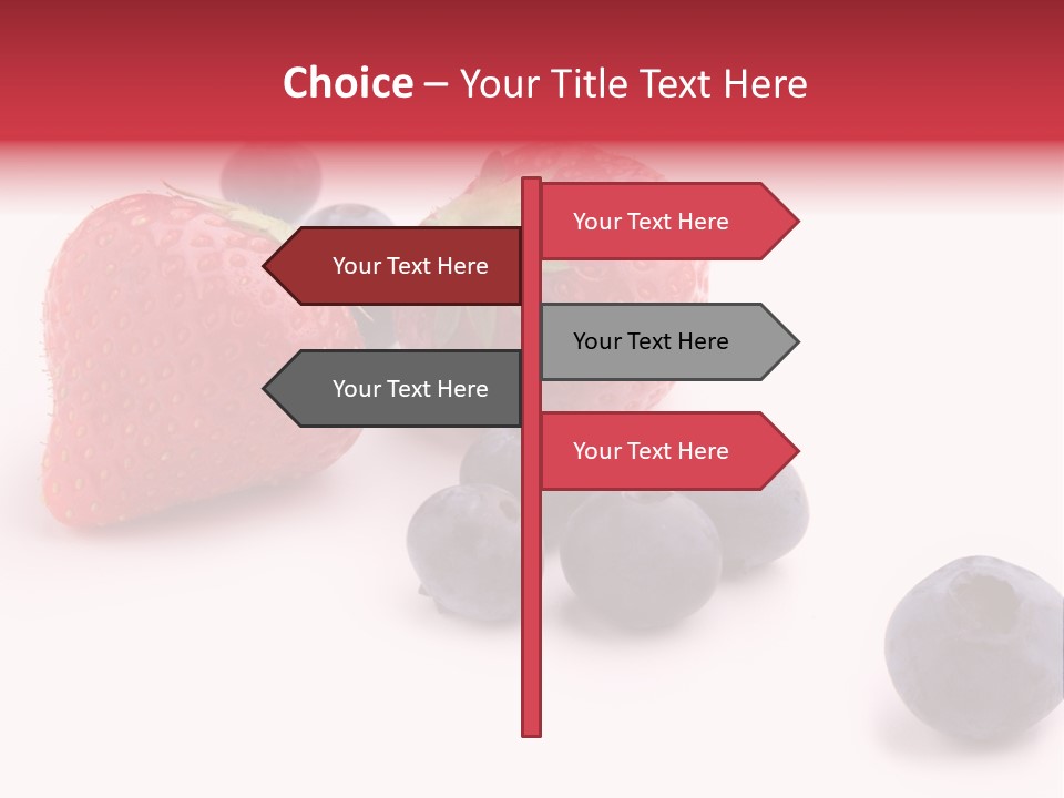 Strawberry Dark Wood PowerPoint Template