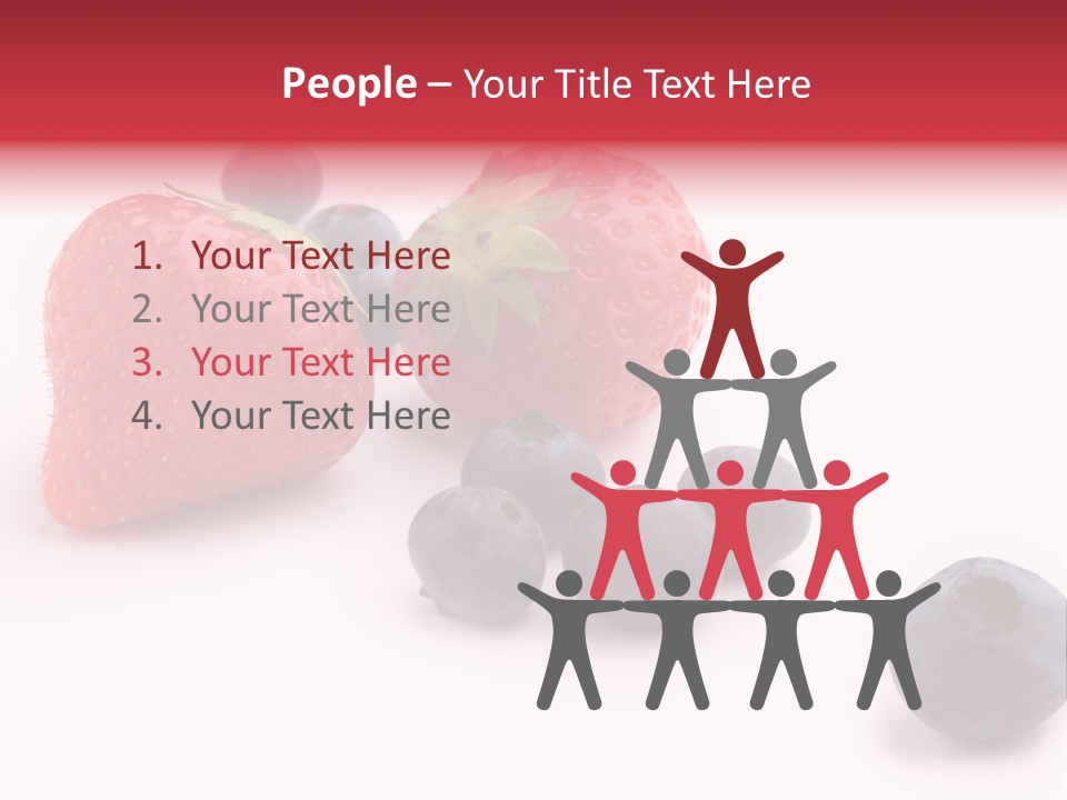 Strawberry Dark Wood PowerPoint Template