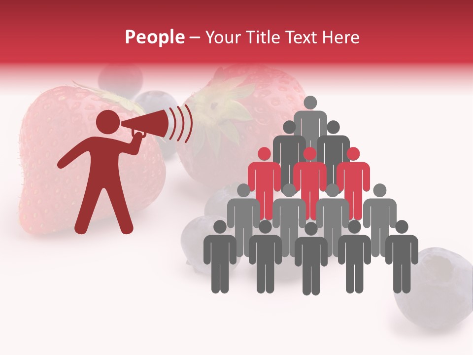 Strawberry Dark Wood PowerPoint Template