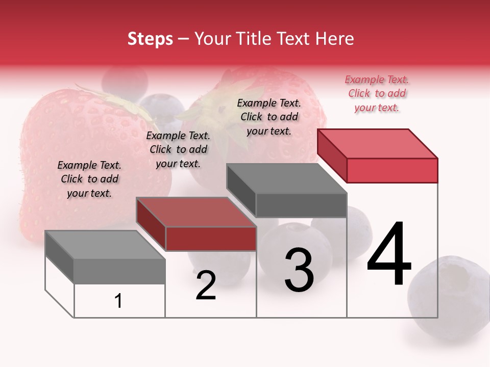 Strawberry Dark Wood PowerPoint Template