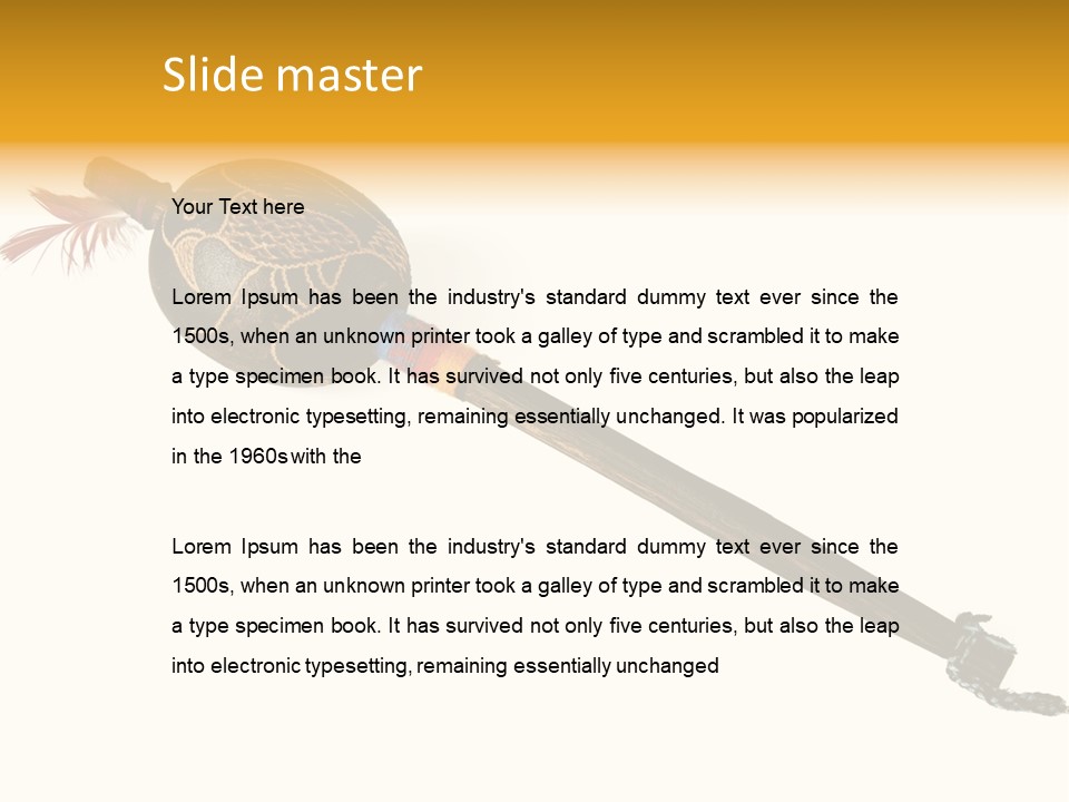 America Spirit Feather PowerPoint Template