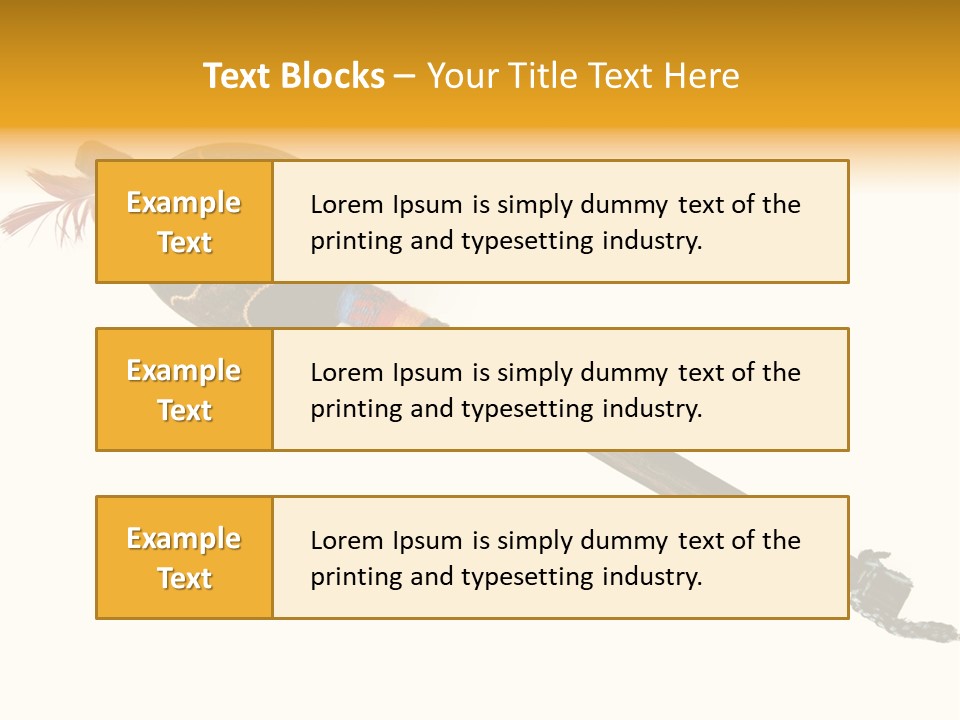 America Spirit Feather PowerPoint Template