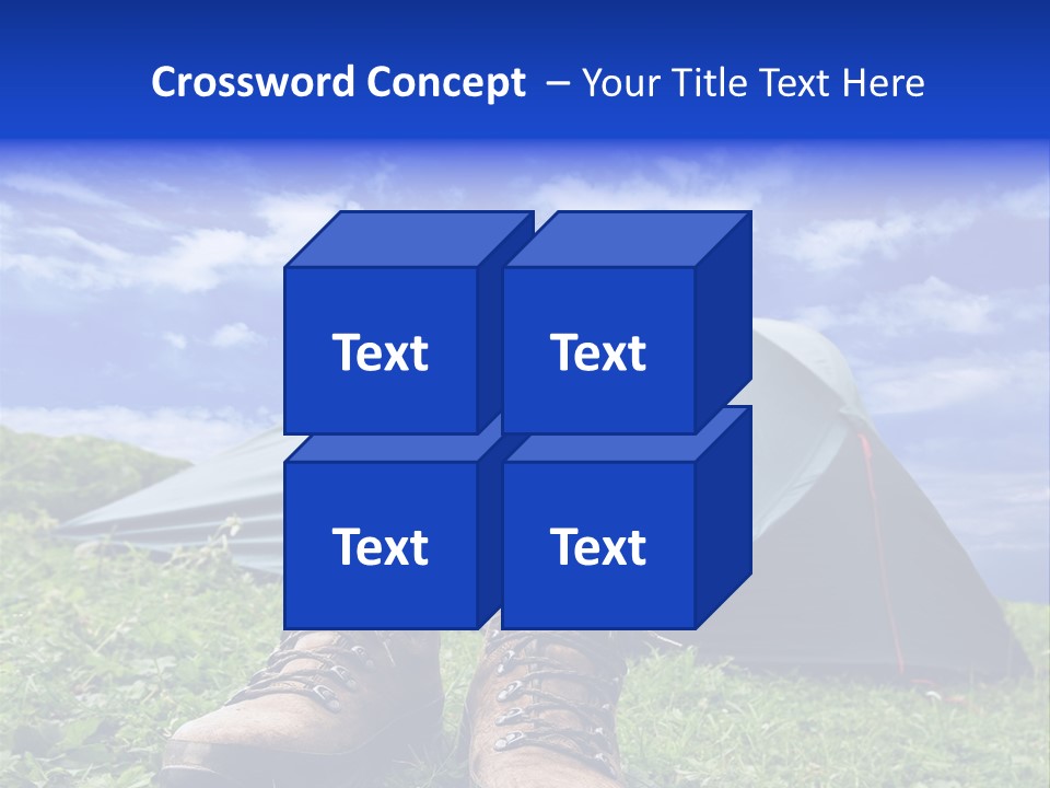 Grass Journey Sun PowerPoint Template