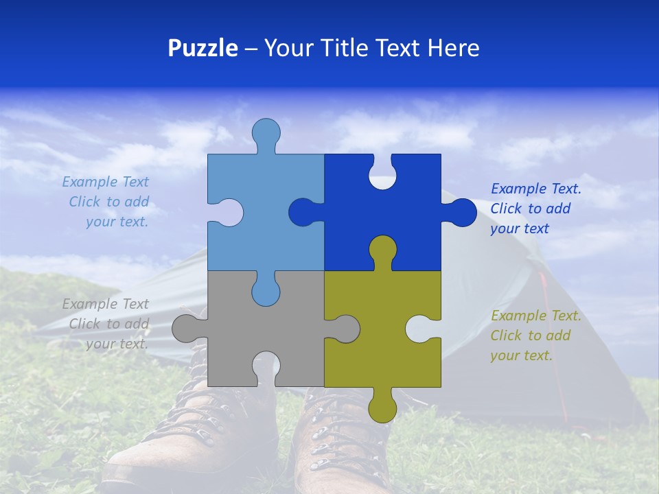 Grass Journey Sun PowerPoint Template