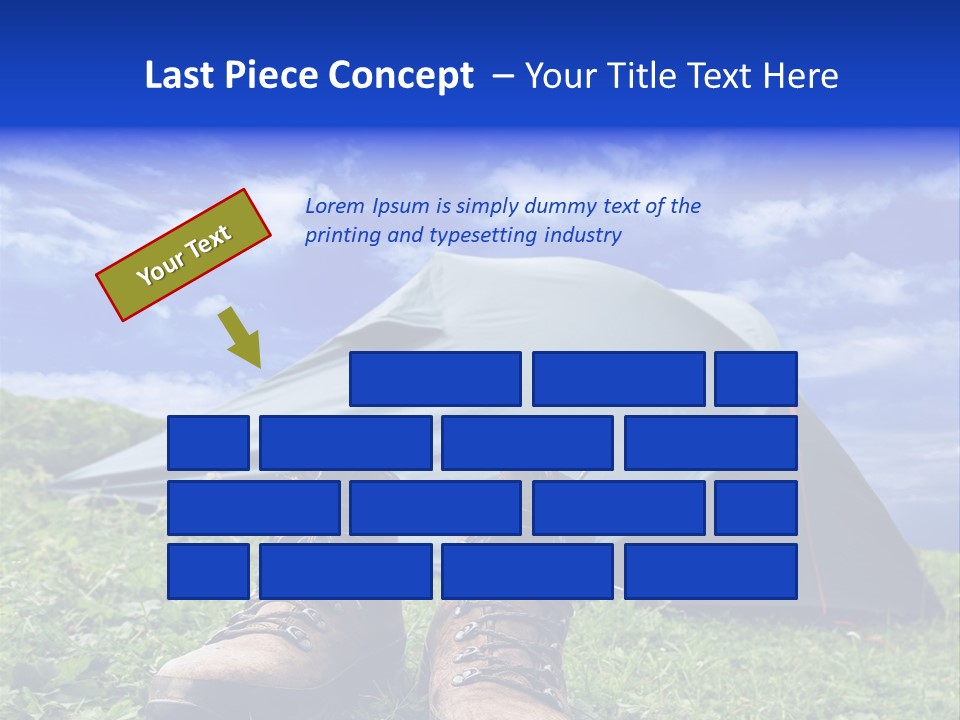 Grass Journey Sun PowerPoint Template