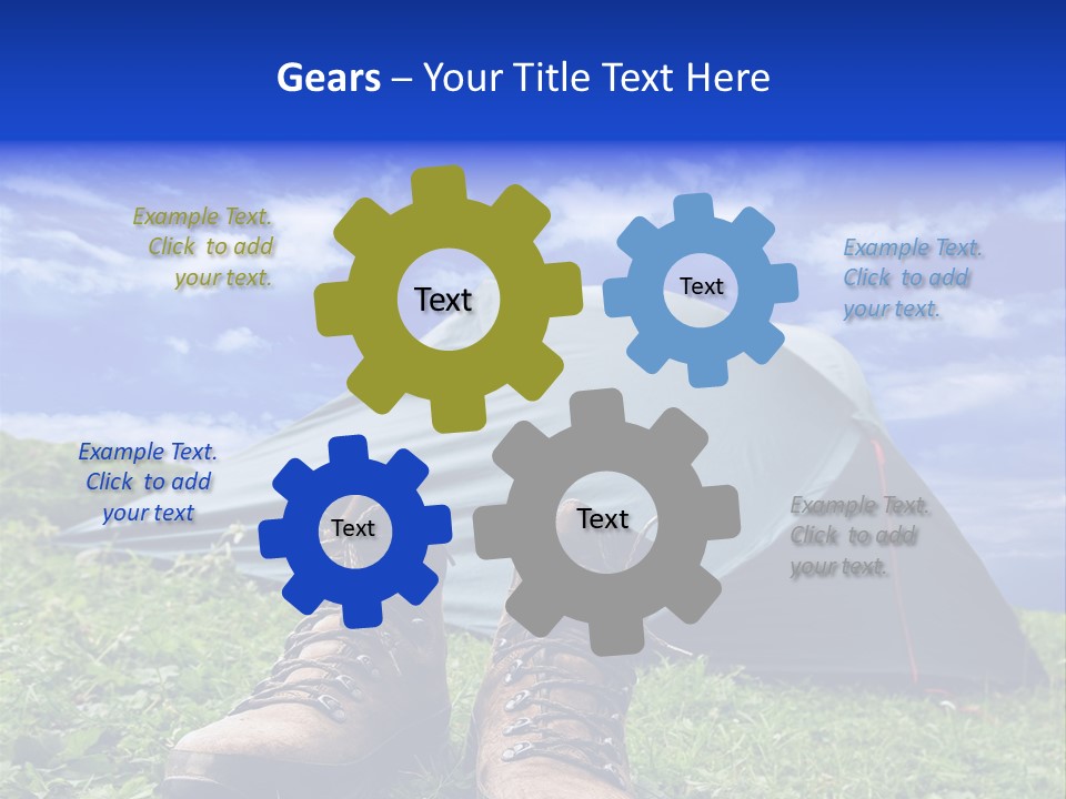 Grass Journey Sun PowerPoint Template