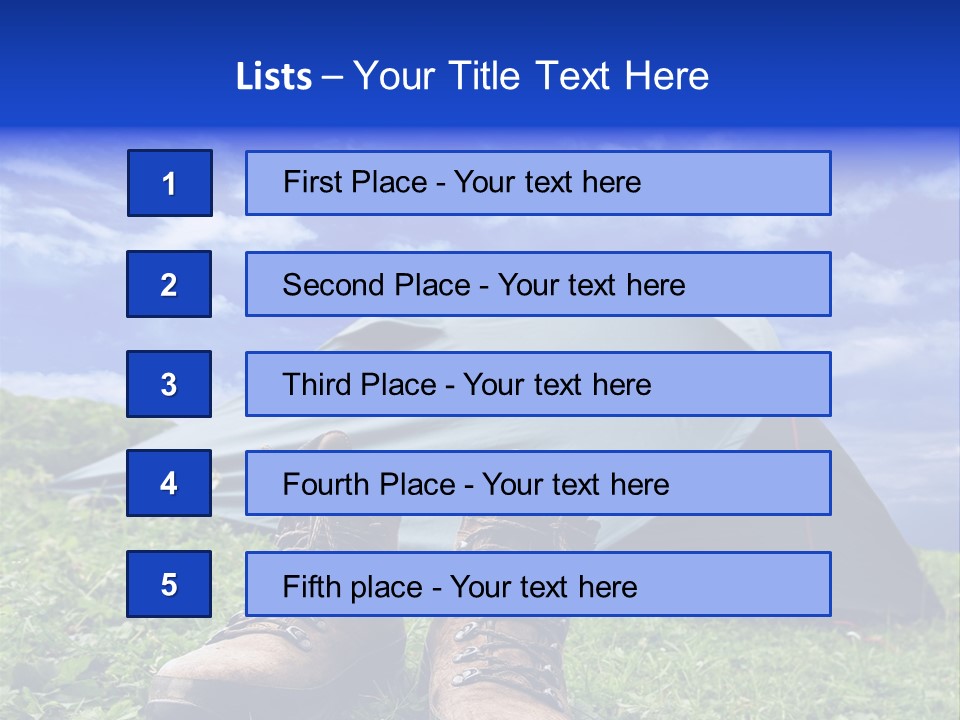 Grass Journey Sun PowerPoint Template