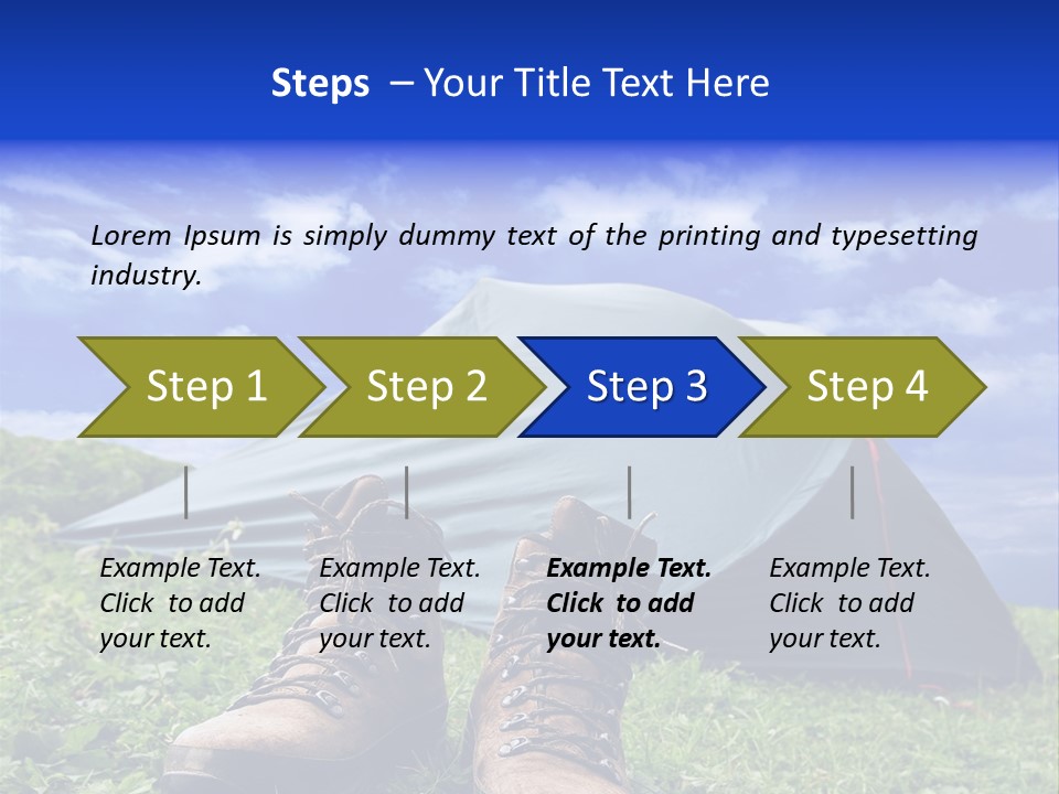 Grass Journey Sun PowerPoint Template
