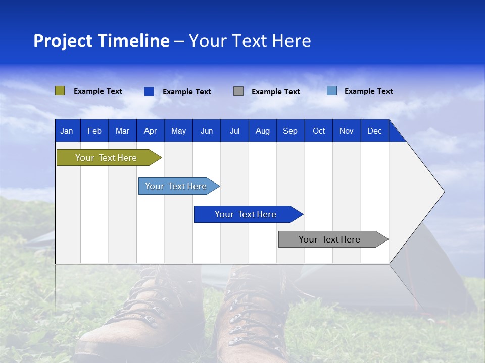 Grass Journey Sun PowerPoint Template