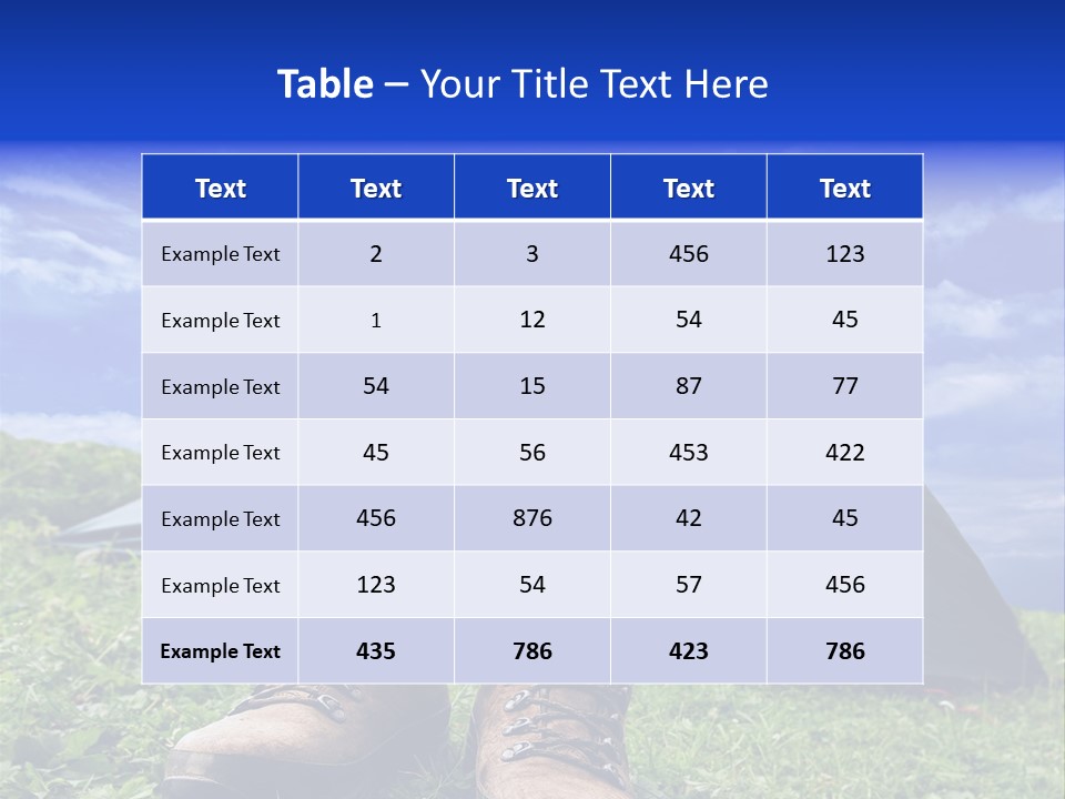 Grass Journey Sun PowerPoint Template