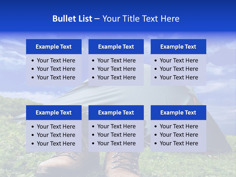 Grass Journey Sun PowerPoint Template