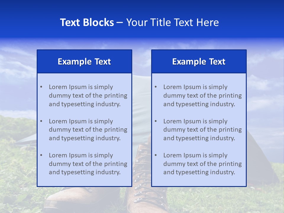 Grass Journey Sun PowerPoint Template