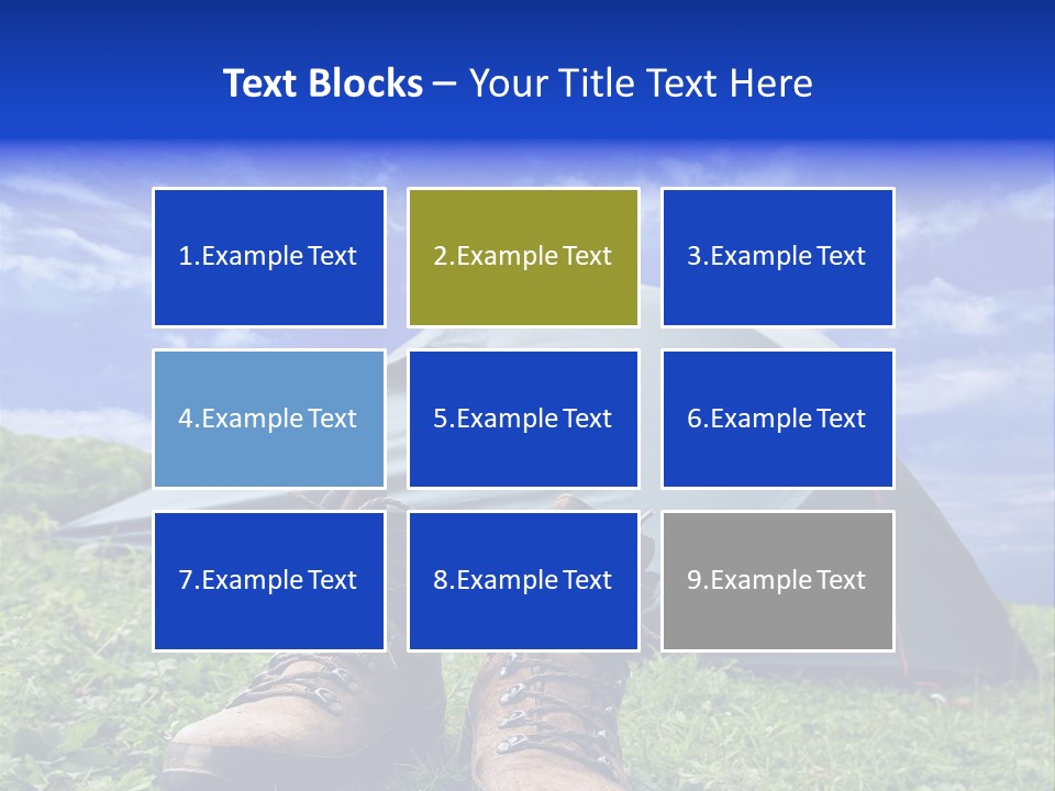 Grass Journey Sun PowerPoint Template